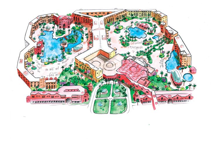 The Grand Resort - map view